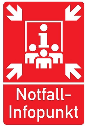 Beschilderung Notfall-Infopunkte Beschilderung Notfall-Infopunkte © Kreis Borken