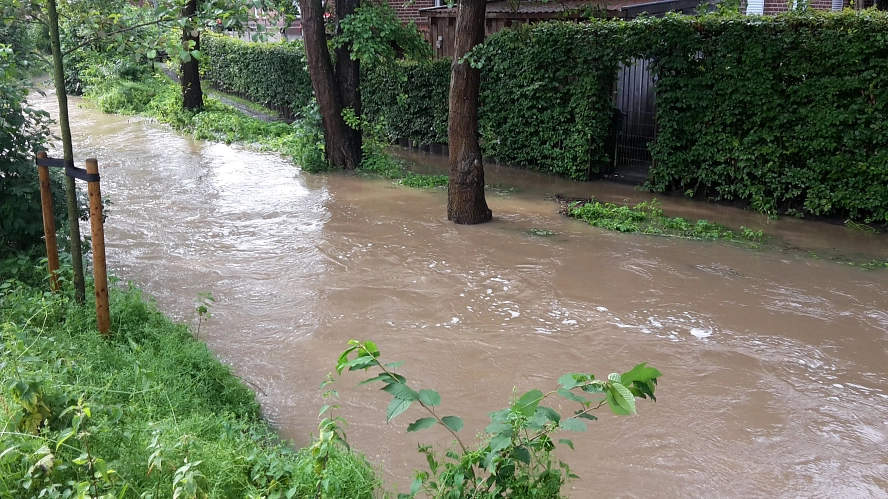 Hochwasser 2016 - Asbecker Mühlenbach&nbsp;&copy;&nbsp;Gemeinde Legden